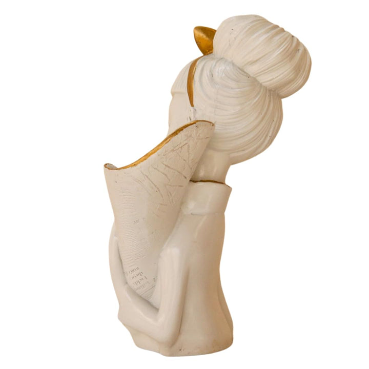 Elegant Resin Storage Lady Showpiece for Home Decor Gift Items Living Room
