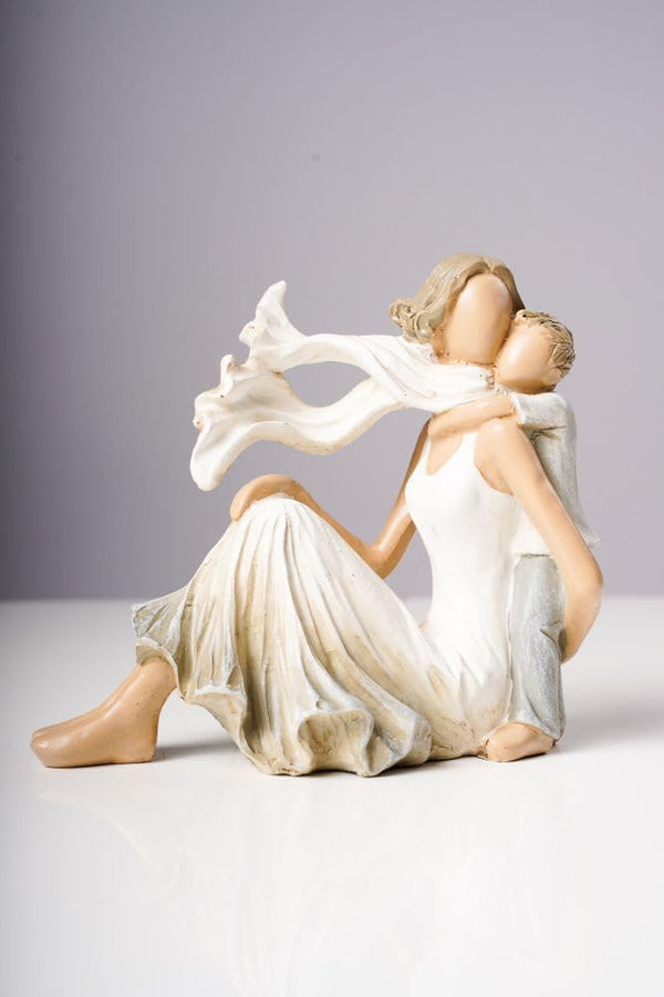 Mariner's Creation Mother and Child Home Sculpture, Resin Crafts, Living Room, Bedroom Table Decoration, Gift for Mother's Day, Birthday, Anniversary
