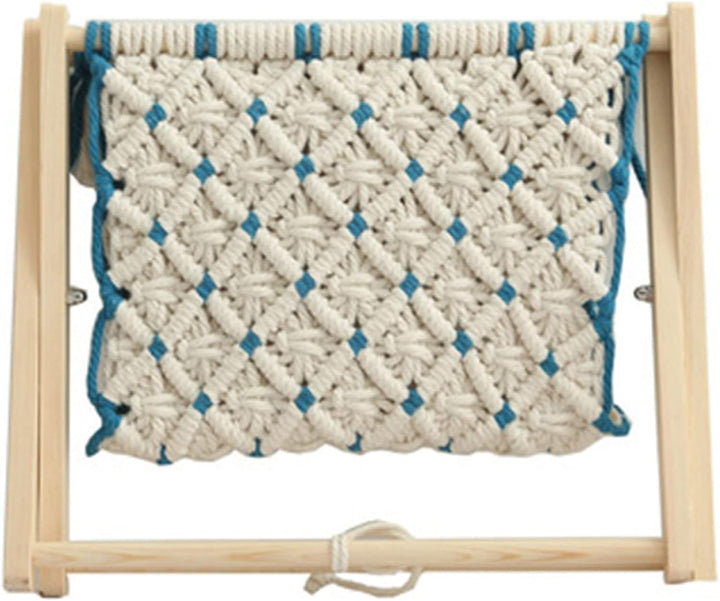 Acfthepiey Étagère de rangement en corde tressée patchwork style bureau magazine photo étagère tendance simple couche