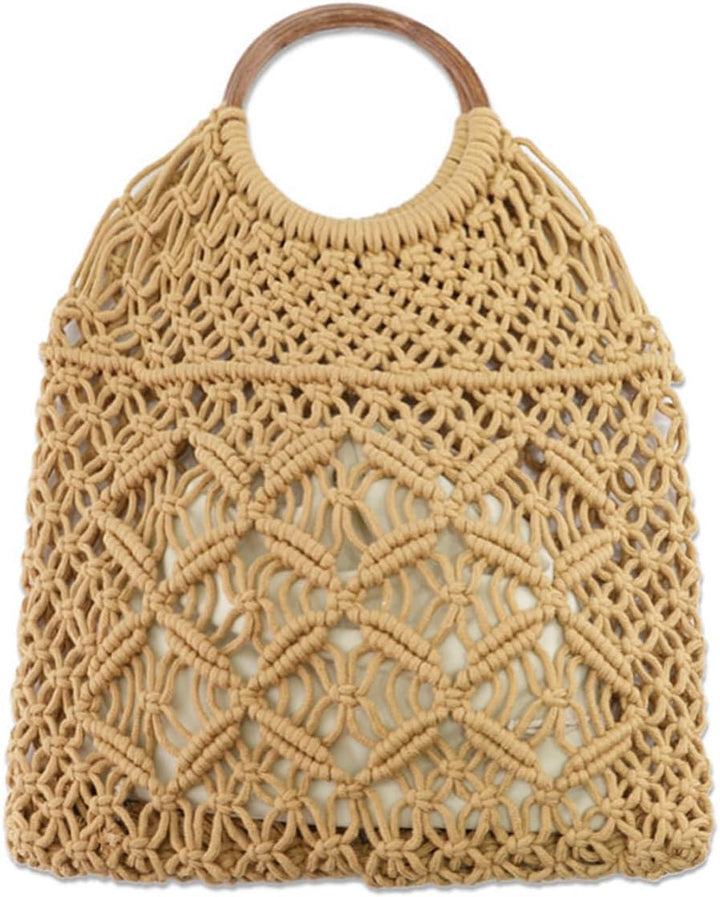 Hand-woven Handbag Elegant Woven Purse Top Handle Shoulder Bag For Women