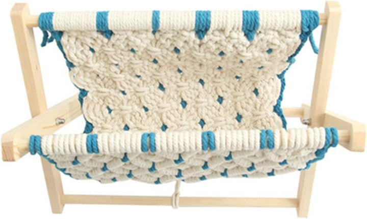 Acfthepiey Étagère de rangement en corde tressée patchwork style bureau magazine photo étagère tendance simple couche
