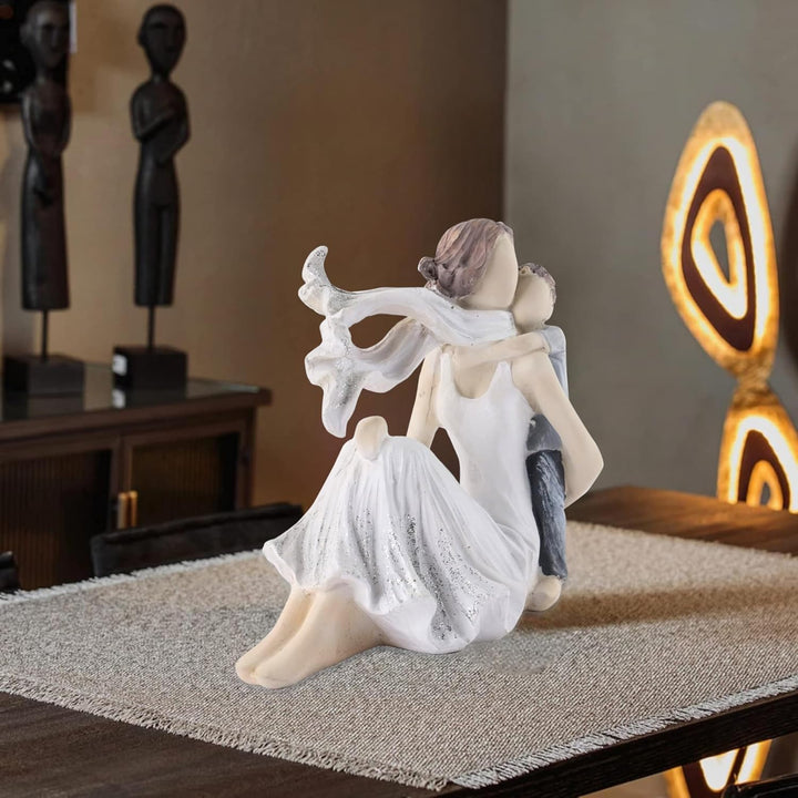 Mariner's Creation Mother and Child Home Sculpture, Resin Crafts, Living Room, Bedroom Table Decoration, Gift for Mother's Day, Birthday, Anniversary
