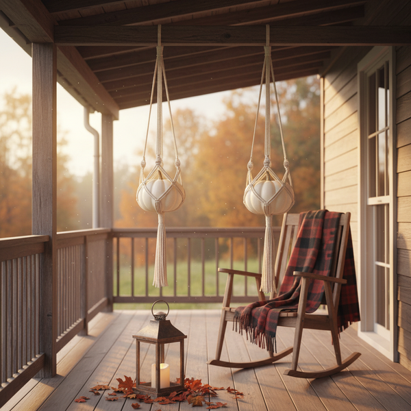 Trenly Macramé Plant Hangers – Boho Cotton Rope Pot Holders for Indoor & Outdoor Decor | Eco-Friendly Hanging Planter Set for Home, Balcony & Living Room