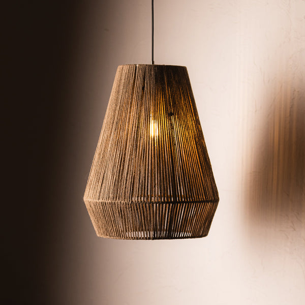 Trenly Jute Handmade Modern Pendant Lamp - Natural Ceiling Light