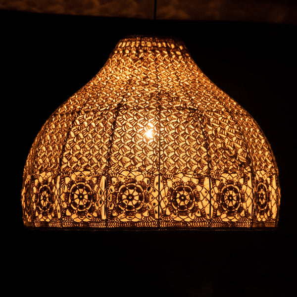 Trenly Handmade Macramé Crochet Ceiling Lamp | Victorian Style